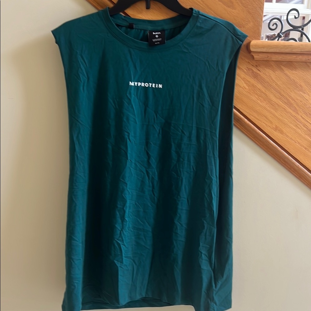 My Protein Teal Tank Sleeveless Top Size XXL new